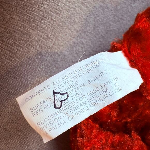 Caltoy Red Crab Hand Puppet Plush Velour Crushed Velvet - Picture 7 of 7